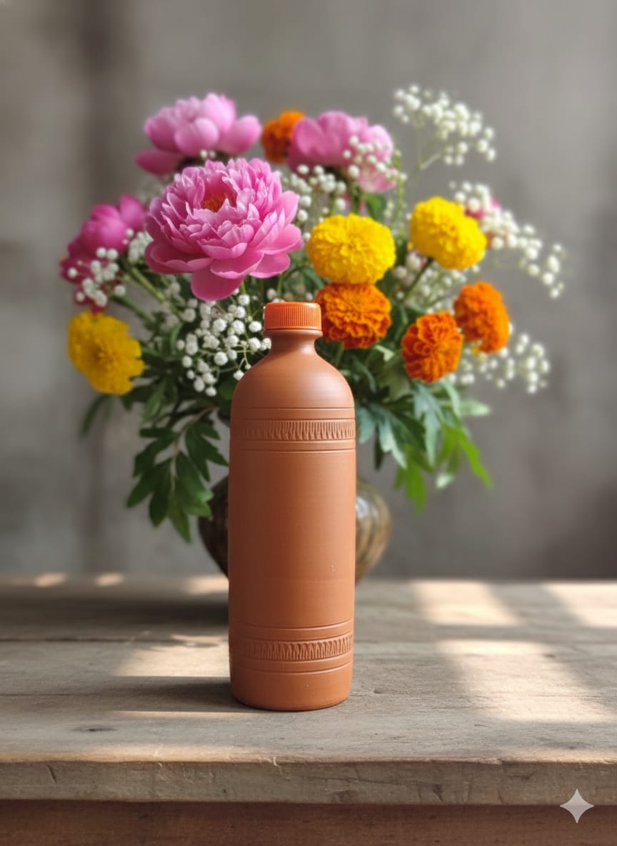 Clay Water Bottle 1000ml